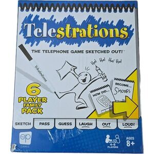 Telestrations 6 Player Family Pack Board Game The Op Games USAopoly New Sealed